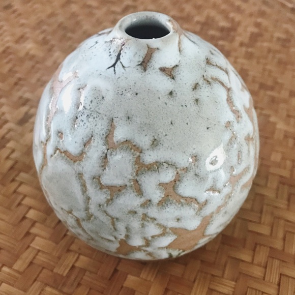 Other - Blue and Tan Pottery Vase